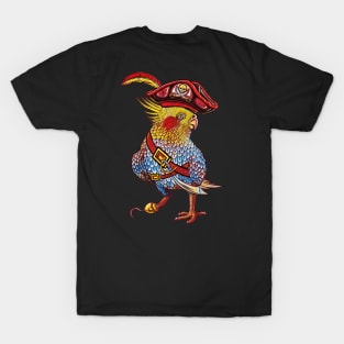 Parrot cockatiel bird pirate cockatiel lover T-Shirt